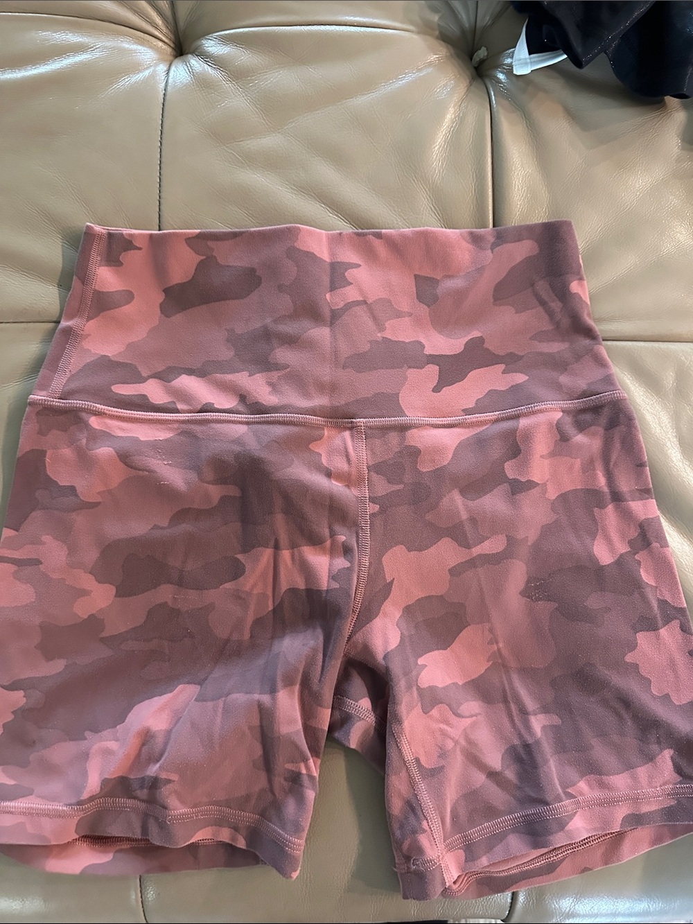 lululemon athletica Pink Camo High-Rise Athletic Shorts
